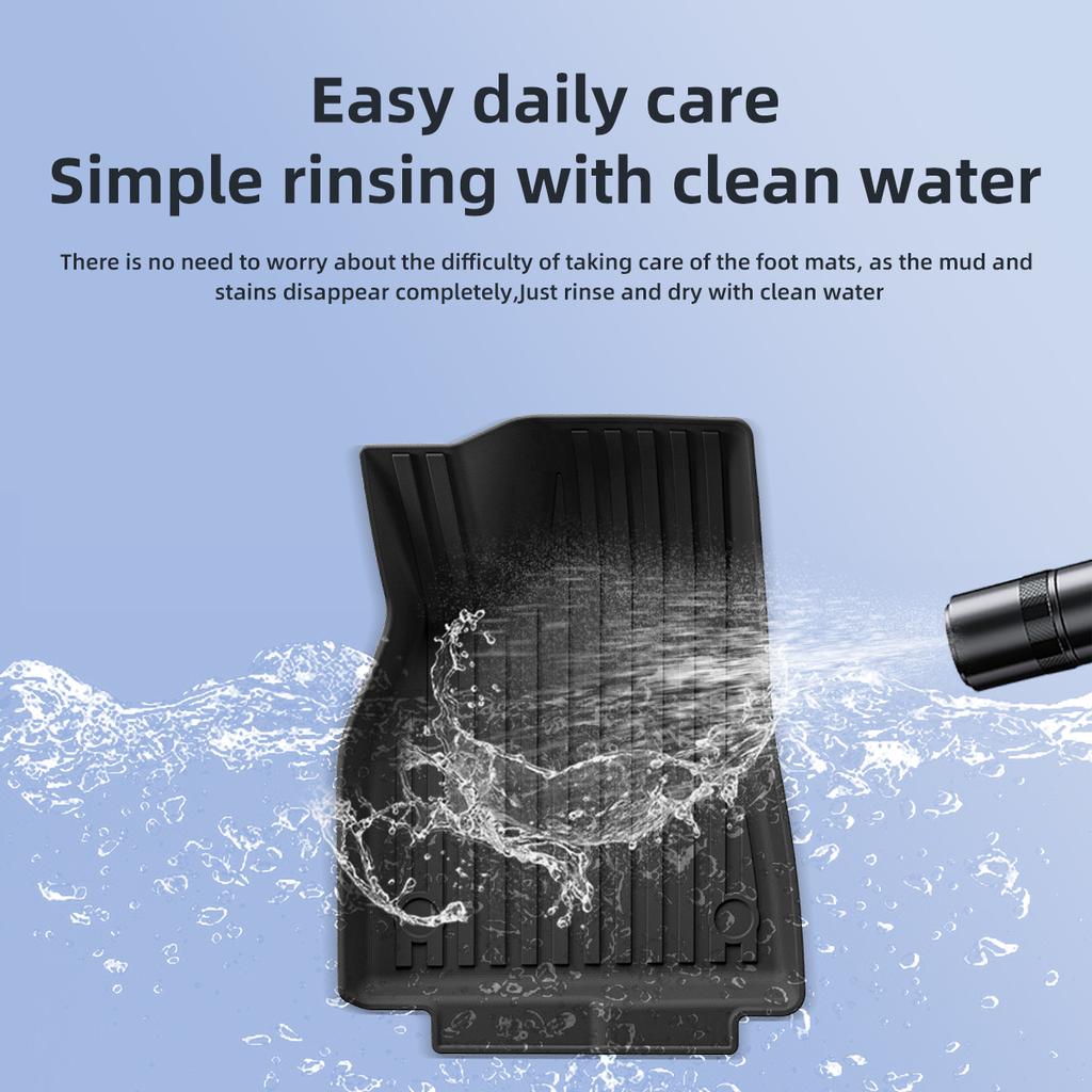 for Tesla Model S 2025-2025 Car Floor Mats Fully Coverage Waterproof Non-Slip Foot Pads Liner Luggage Trunk Mat Car Accessories
