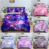 3D Starry Sky Duvet Cover Set Luxury Galaxy Printed Bedding King Queen Full Quilt Cover With Pillowcase