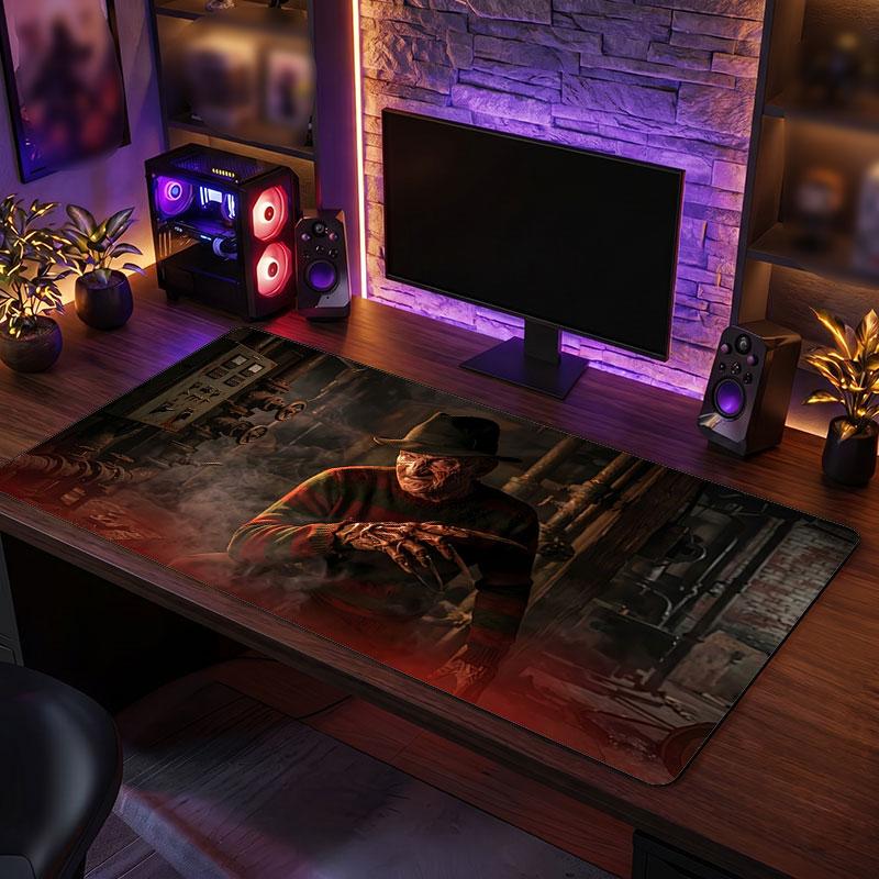 Big Mouse PadA Nightmare on Elm Street Freddy Krueger Extended Soft Desk Mat Gaming Office Computer Table Decor Mat
