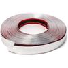QWORK 1" Wide 40 Feet Chrome Molding Trim, Car Auto Truck Side Exterior Edge Lip Protect Sticker DIY Exterior Decoration For Bumper Door Guard