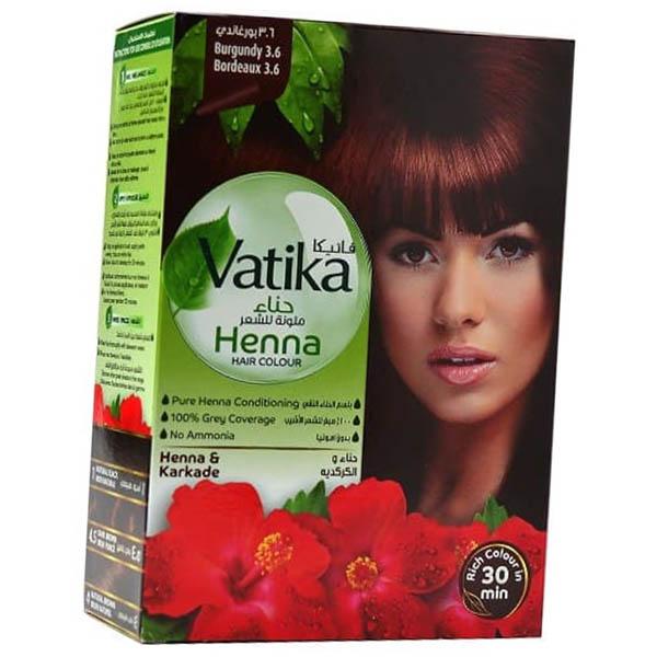 

Фарба для волосся на основі хни, Vatika Henna Hair Colours, Dabur (43634074) бордовий