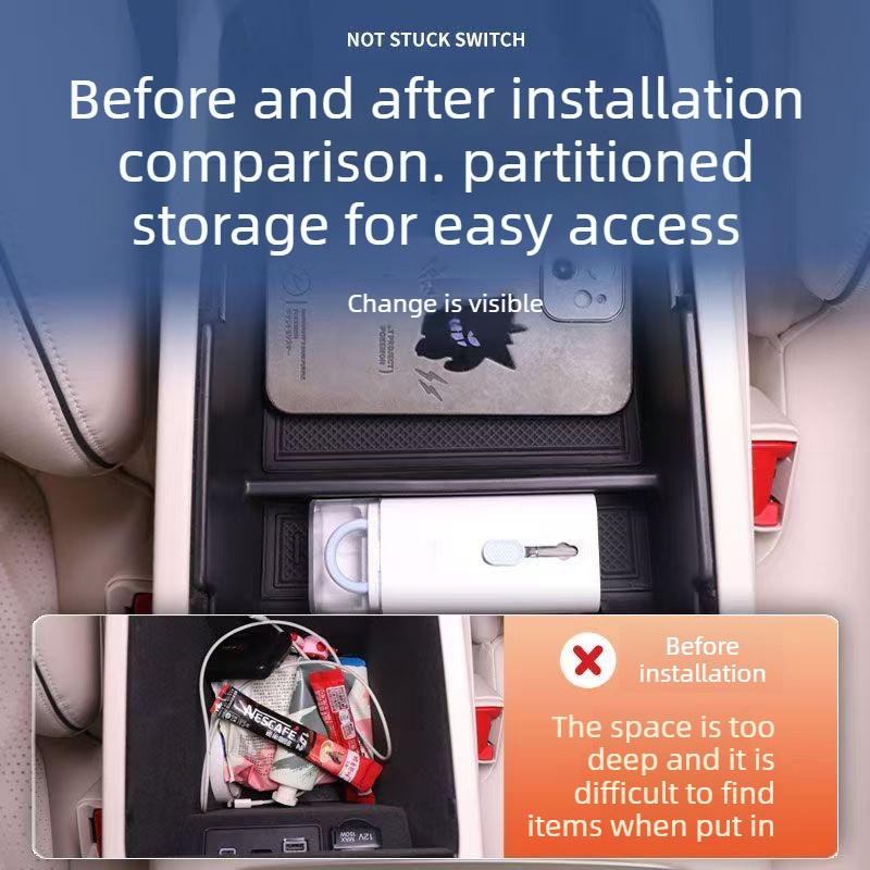 Suitable for Avatr 11 2024 Dedicated Central Control Lower Storage Box Storage Box Car Supplies Modification Accessories