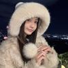 New Winter Warm Ear Protection Lei Feng Hat Women's Cold and Windproof Fleece Thickened Wool Hat