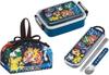 Skater Character 25 Antibacterial Dishwasher Safe Soft Lid Tight Lunch Combo Lunch Locking Lunch Set Box, Square, 450ml, Set, Chopsticks, Spoon,