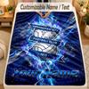 Flannel BlanketBIRMINGHAM CITY Football Custom Name Text Personalized Soft Warm Throw Blanket Home Decor Gift