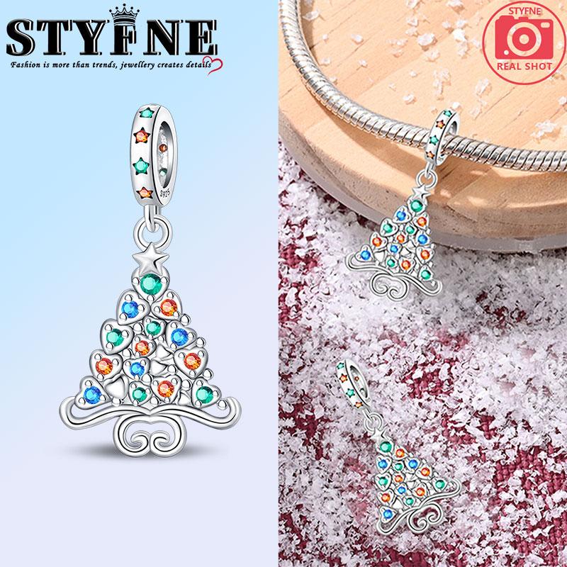 

Copper Snowflake Christmas Tree Bell Garland Charms Beads Brand Bracelet Exquisite Diy Jewelry Making Women S Gift