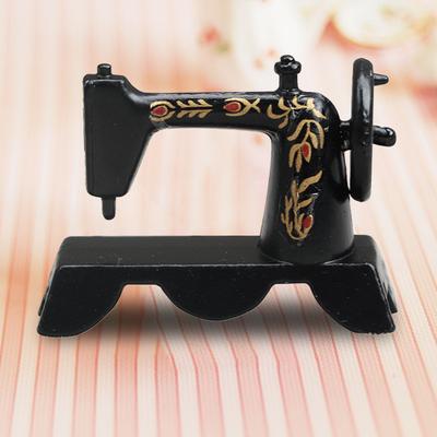 Mini Sewing Machine High Reduction Realistic Alloy Mini Furniture Dollhouse Miniatures