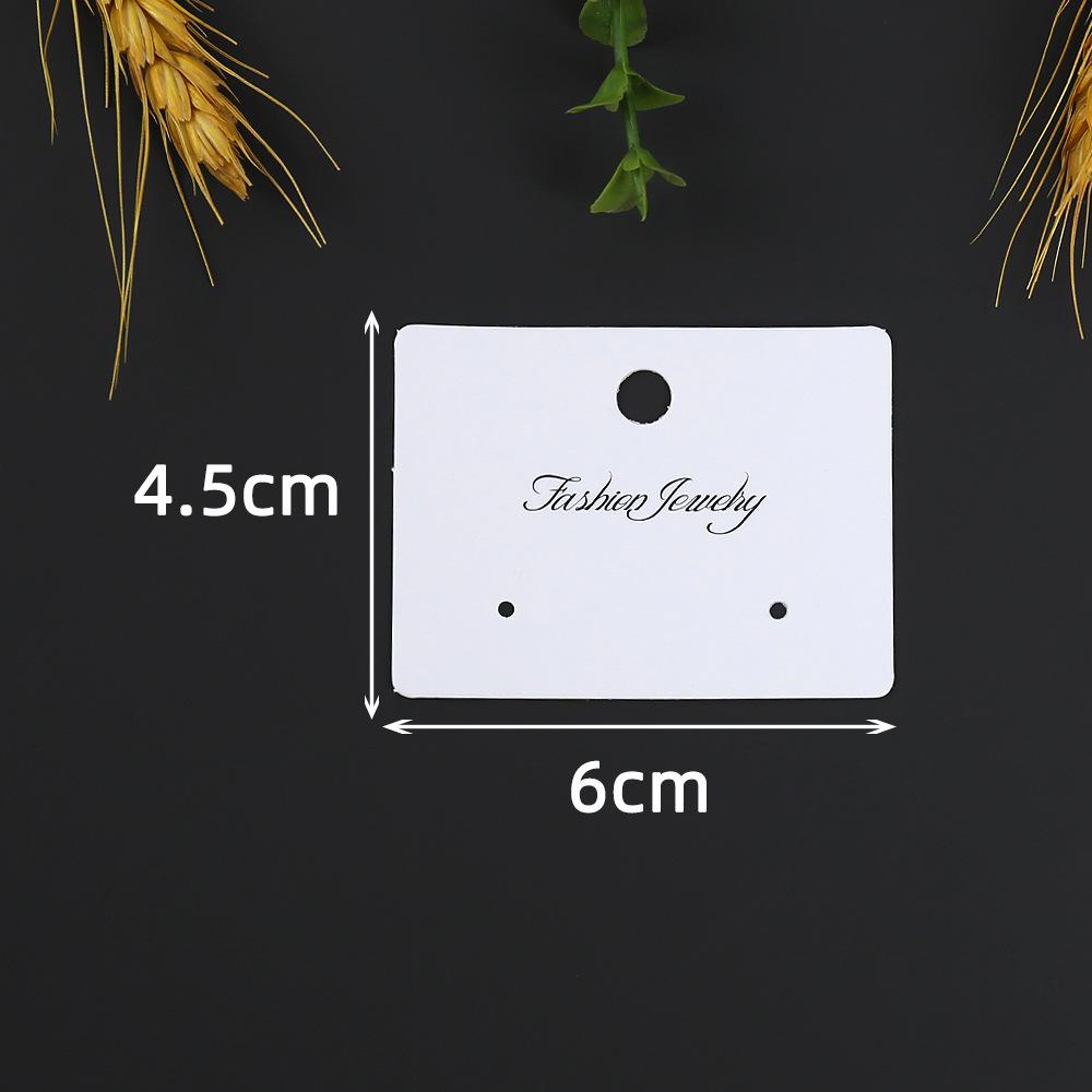 Korean Style 2-Hole Stud Earring Display Card - Simple Packaging Decoration