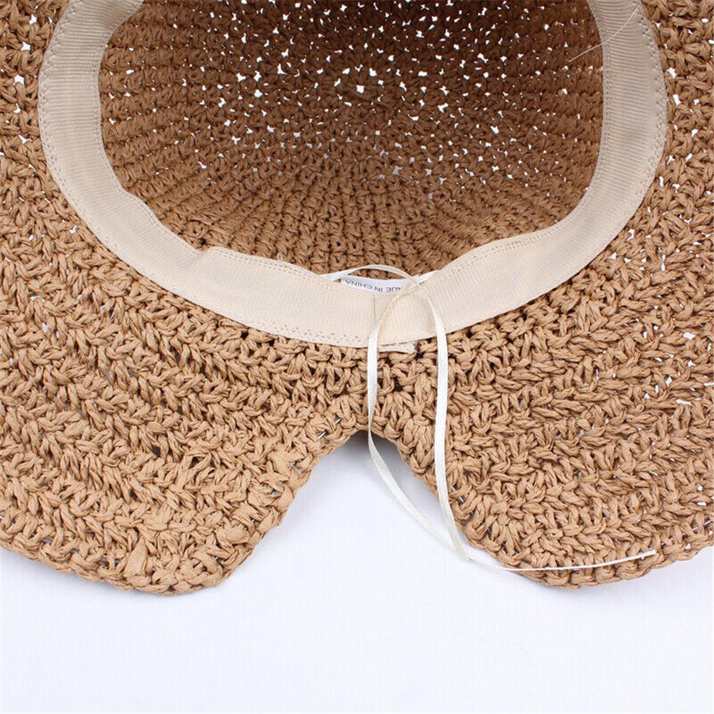 Dámský malý rozdělený sluneční klobouk slaměný klobouk rybářský klobouk skládací sluneční klobouk plážový klobouk