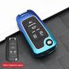 Gradient Key Case for Buick: Fits Verano, LaCrosse, Encore, Regal, Yinglang - Folding Design with Buckle