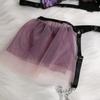 European and American Women Lingerie Set Three-Piece Sheer Mesh Embroidered Underwear Set Sexy Bra and Thongs Set