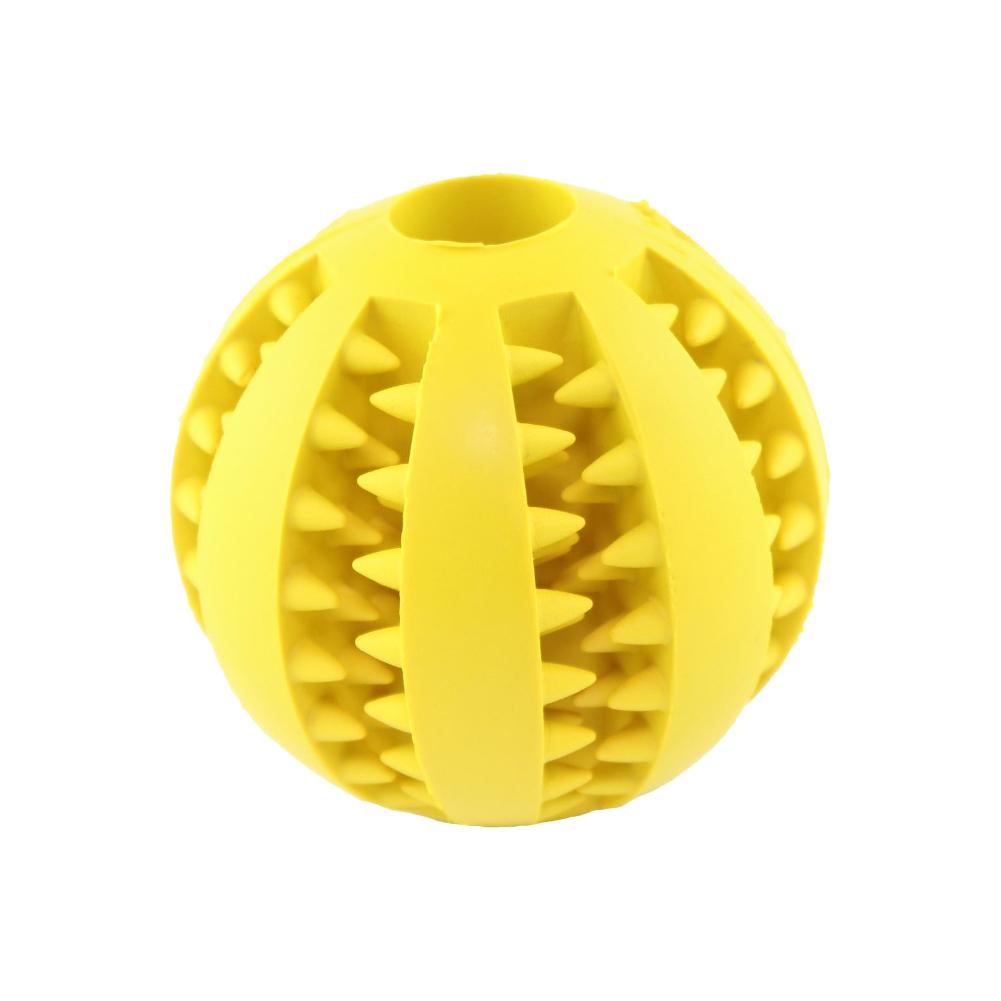 Newly upgrade Dog Food Ball Pet Dog Toy Interactive Rubber Balls for Small Large Dogs Puppy Cat Chewing Toys Pet Tooth Cleaning