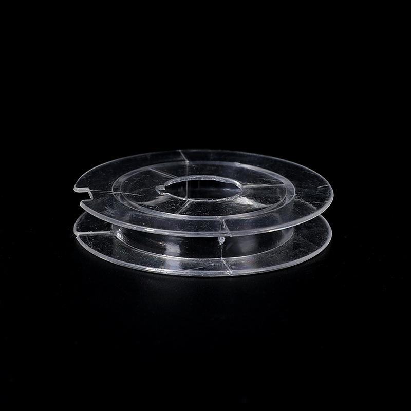 Transparent plastic reel DIY spool, reel reel spool, transparent wheel handmade fishing line jewelry spool белый