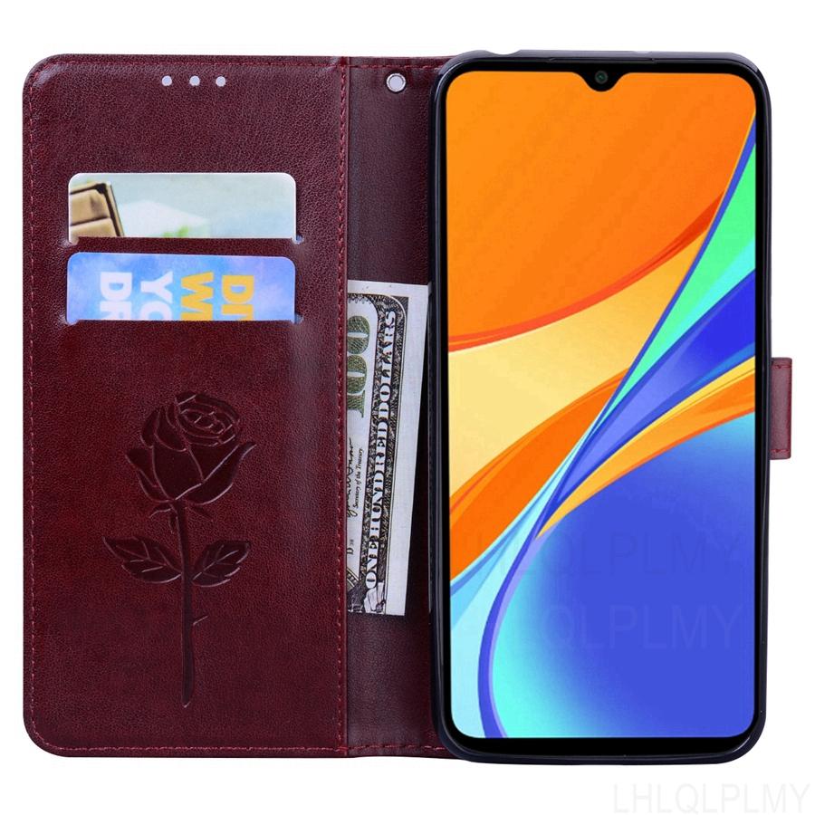 Rose Leather Wallet Flip Case For Xiaomi Mi A3 A2 Lite 11i 11T Pro 10T Redmi 9 9A 9C Nfc Note 11 10S 10 11S 5G 9S Cover Funda