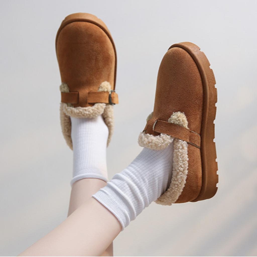 Książka, Wełniane buty, Buty damskie, Na grubej podeszwie, Pluszowe, Grube, Śniegowce, Buty damskie w dużych rozmiarach