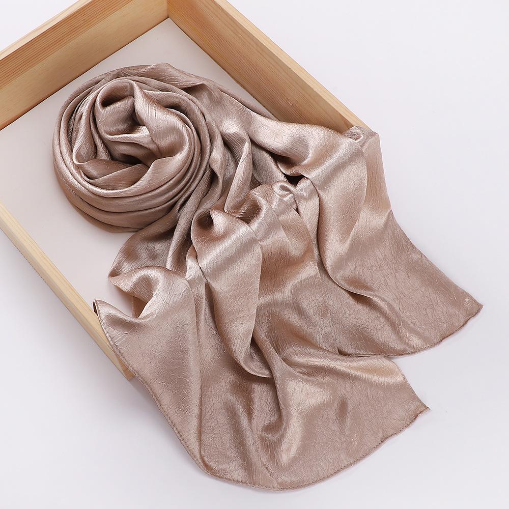 Chiffon Hijab Silk Scarf For Women Scarves Luxury Bandana Headband Headscarf Shawl Chic Muslim Woman Turban Hijabs