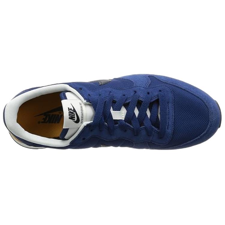 Nike Internationalist Versatile Comfortable Running Shoes Men Sneakers Blue Yellow 828041-400
