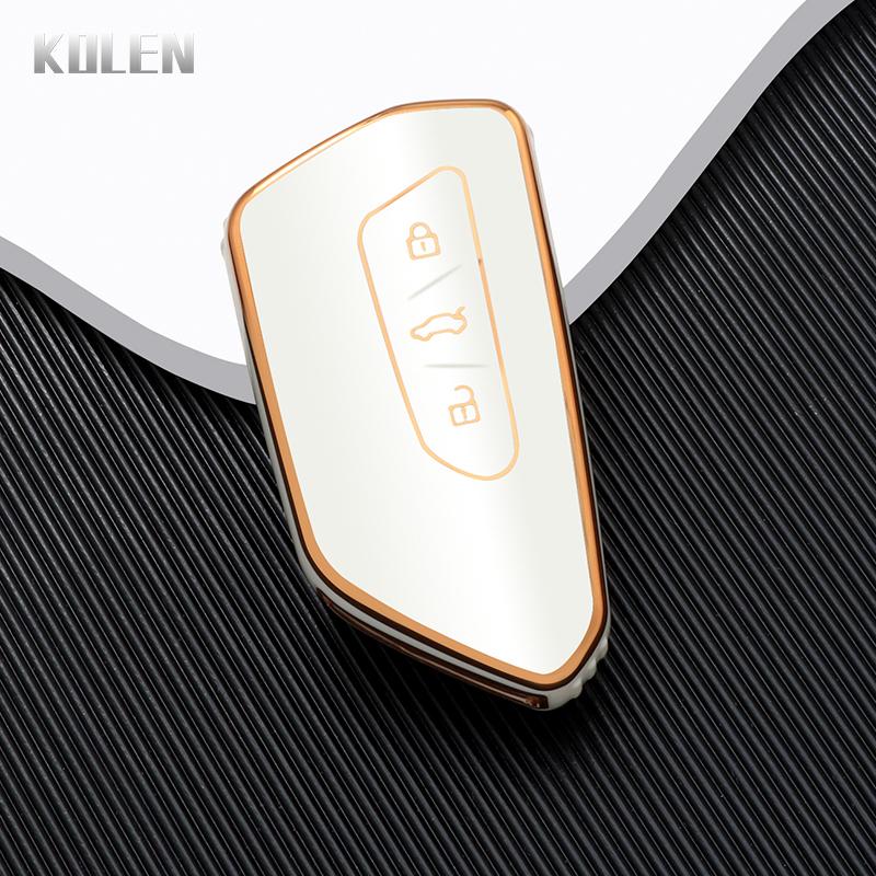 Tpu Car Remote Key Cover Case Shell Fob For Vw Volkswagen Golf 8 For Skoda Octavia A8 Mk8 Mk4 For Seat Leon Mk4 Cupra Formentor