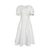 Puff Sleeve A-Line Dress with Double-Layer Lining - Mid-Length Fairy Style (Summer 2024)