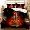 3D Music Bedding Set Single Double Bed Down Duvet Cover Pillowcase 2/3pc Guitar Cover Children's Adult Gift Home Textile
