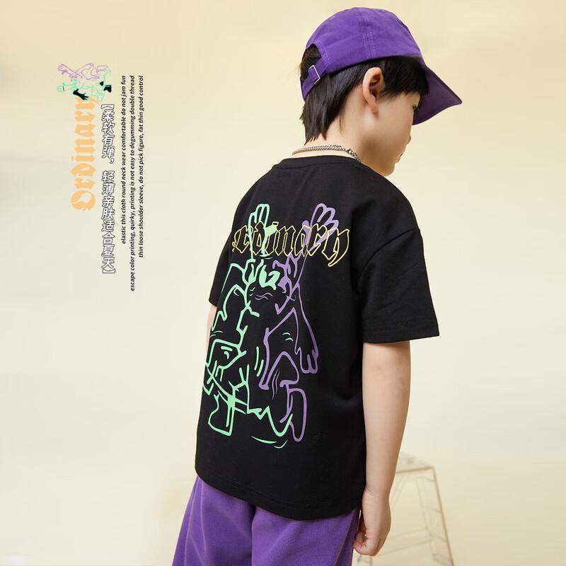 Daduoja Boys' Summer Graffiti Short Sleeve T-Shirt