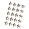 20Pcs Star Shape Rivet Stud Button DIY Clothes Shoes Decoration Accessories with Screws