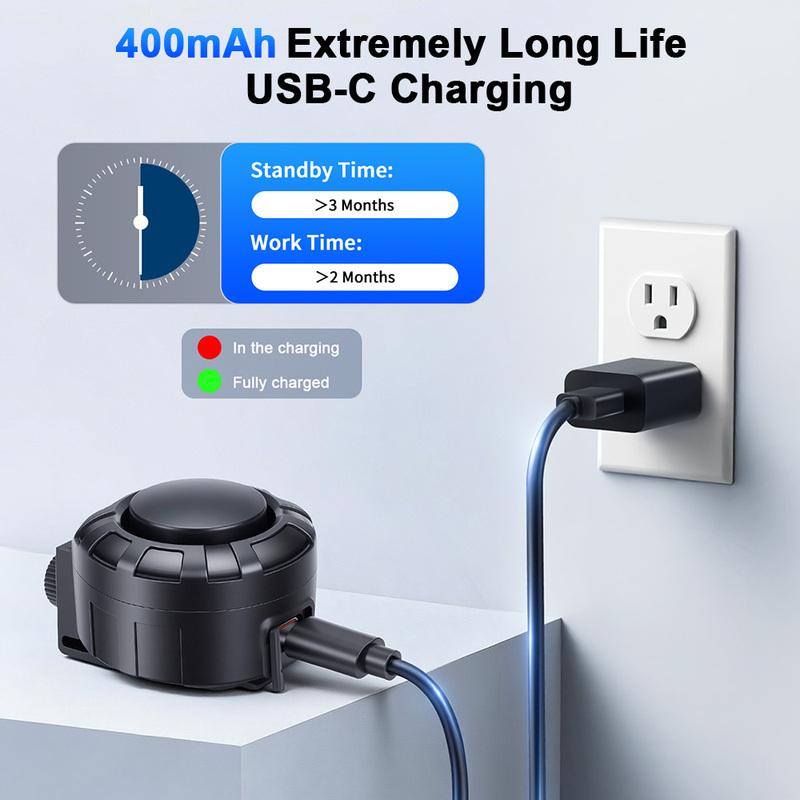 Rockbye Bicycle Electric Bell Horn 120dB USB Charge MTB Scooter Road Bike Handlebar Horn 6 Modes Alarm Ring Remote Control