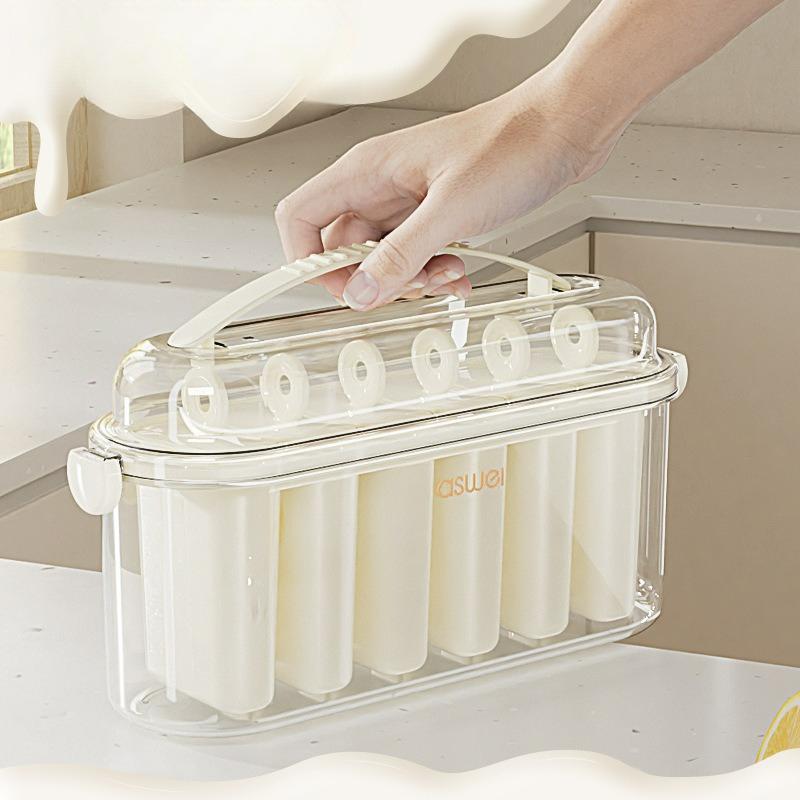 Ice Cream Mold 6 Rows To Make Popsicle Tool Food Grade Material Ice Box Ice Cream Abrasive Tool