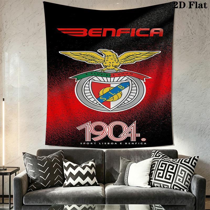 S.L. Benfica logo Wall Hanging Printed Fabric Blanket Decorative Tapestries for Bedroom Living Room Home Decor