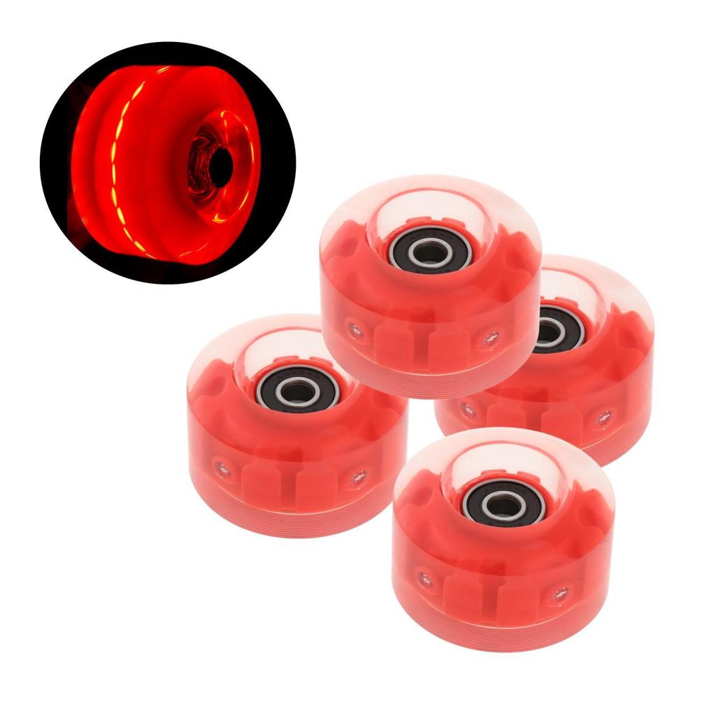 4 Packung Roller Skate Wheels with Bearings for Double Row Skateboard