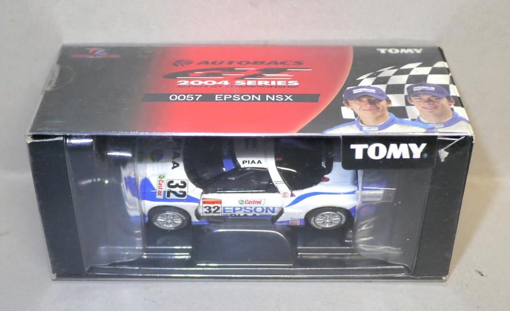 Tomica Limited Epson NSX 2004 Specification x Tomica Limited Tomy No.0057 (White Blue)