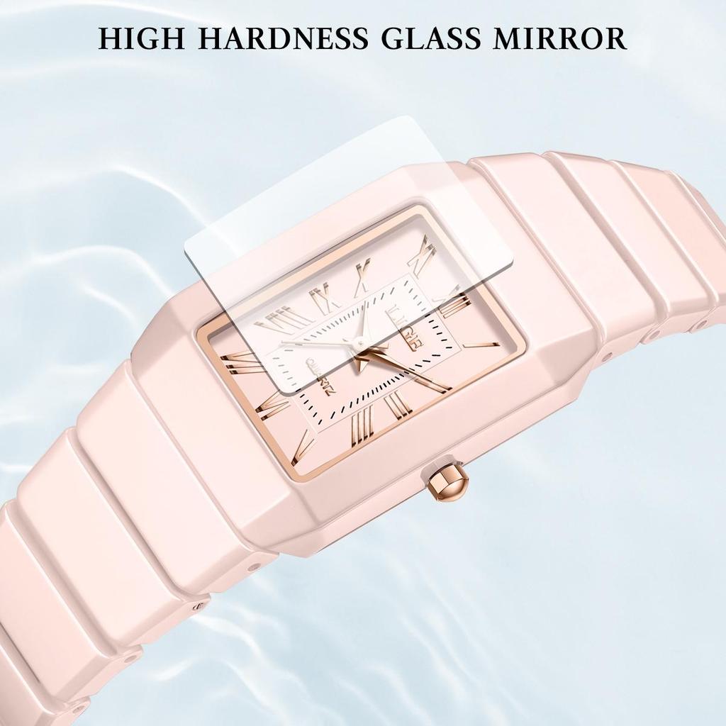 LIGE Fashion Women's Watch Simple Casual Ceramic Waterproof Quartz Watch Women Gift