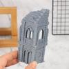 3D Printed Gothic Building Ruins Terrain Scenery Unpainted Mini Building Model Kit For Dnd Wargaming Terrain Scenery Building