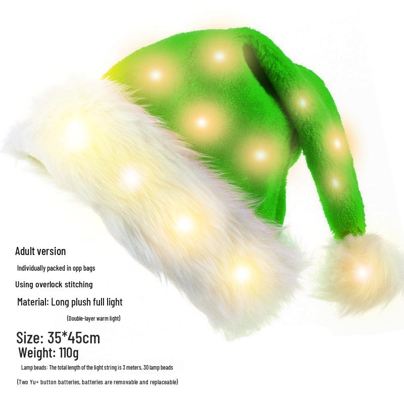 Christmas Plush Hat for Adults & Kids - Party Costume & Festival Decoration