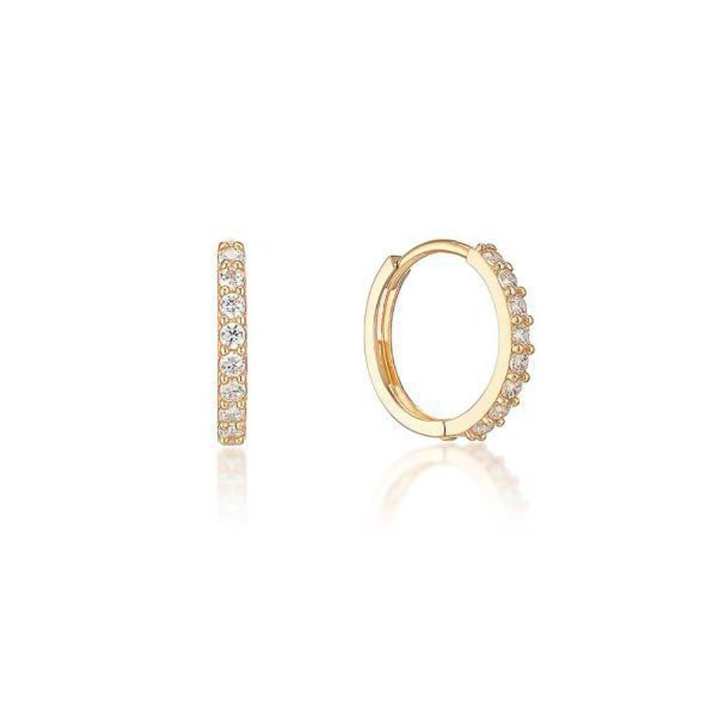 LLOYD L. Basic Shine 14k Gold Earrings LOFL2D12G