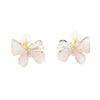 Crystal butterfly ear clip women's 2025 new cool earrings ins high-end light luxury high-value versatile earrings