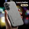 Funda For Samsung Galaxy A17 A27 A37 A57 5G Case Soft Silicone Car Holder Magnetic Leather Phone Cover For Galaxy A07 A 17 37 57