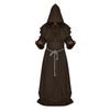 Halloween Monk Death Hooded Robes Priest Cloak Cosplay Costume Party Medieval