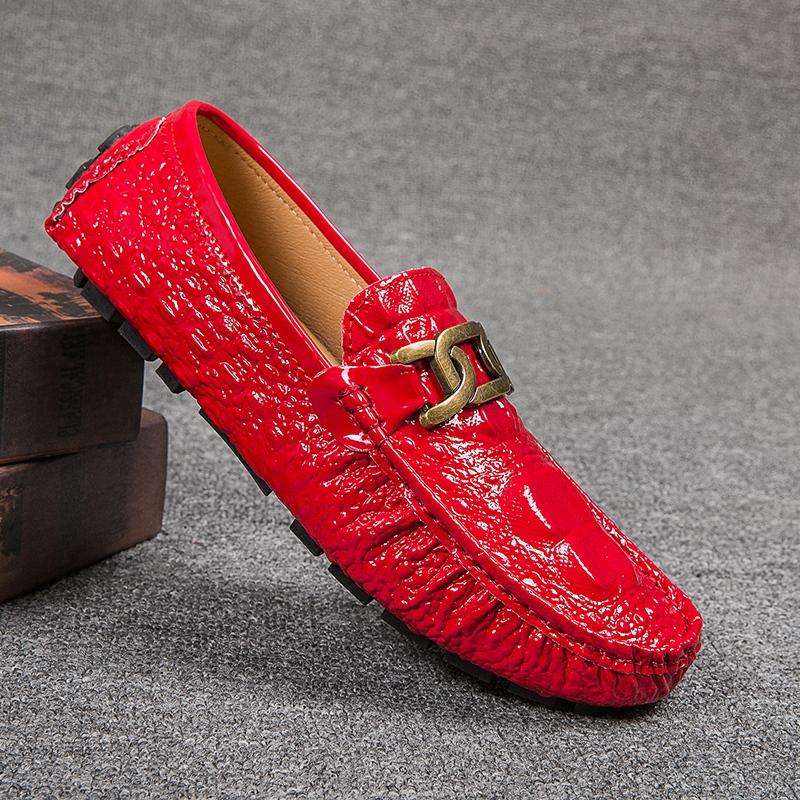 Fashion New Male Shoes Male Outdoor Footwear Men All-match Loafers Pu Leather Fashion Club Shoes Men Luxury Brand Men's Slip On Flats