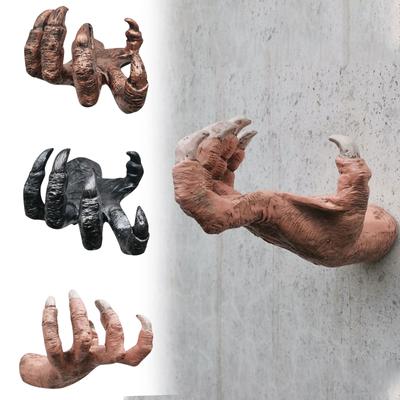 Halloween Witch Hand Key Holder Wall Mounted Hooks- Spooky Gothic Home Decor - Multifunctional Hooks For Hanging Keys Jewelry