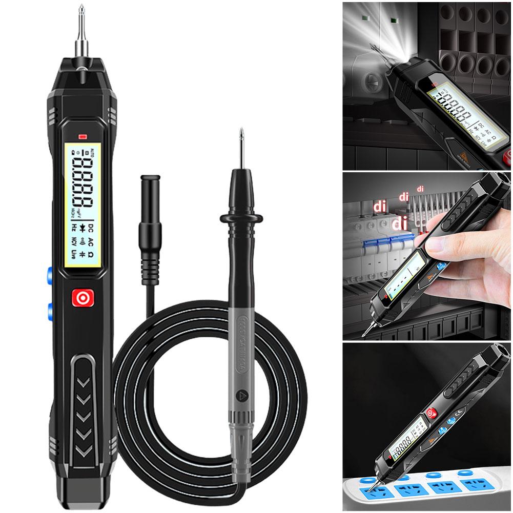 AC DC Voltage Detector High Precision Smart Digital Multimeter with Flashlight Multimetro Voltmeter Tester for Circuit Detection