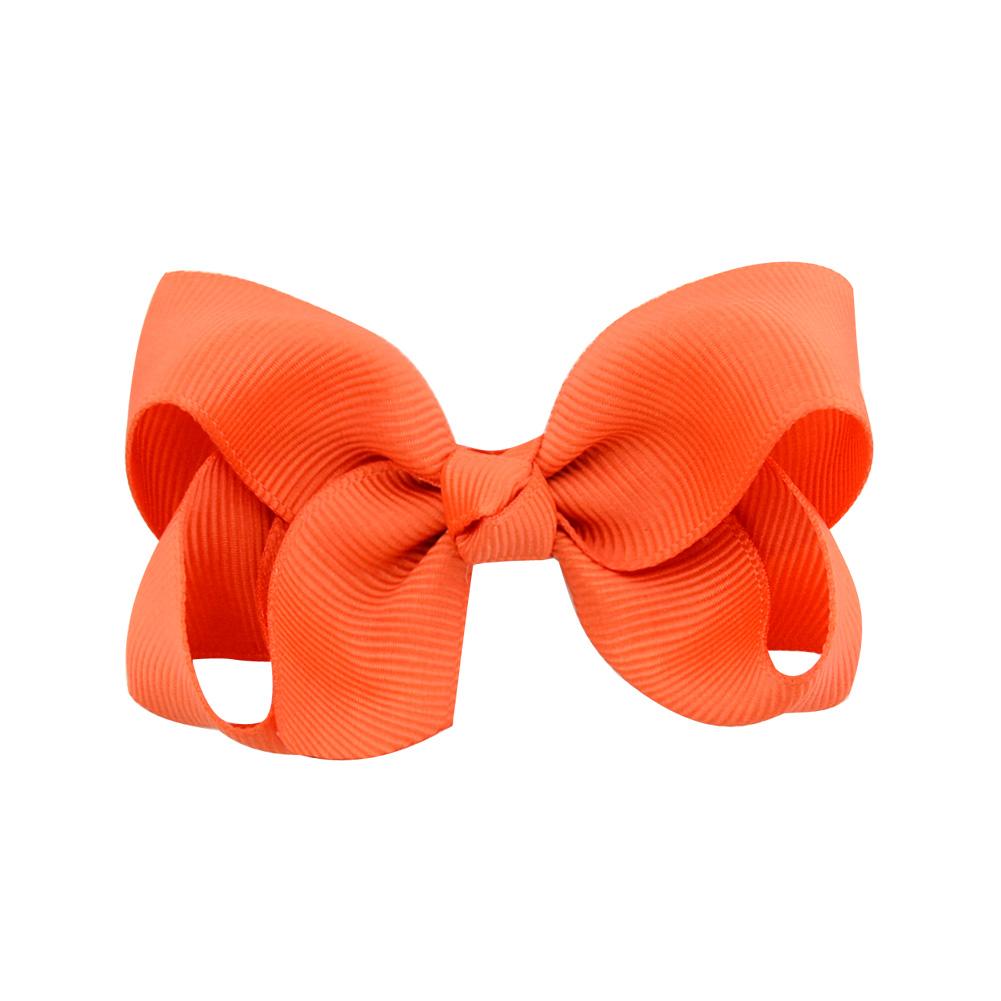 

1Piece 3Inches Grosgrain Ribbon Bows Hair Clip For Kids Girls Solid Color Bowknot Classic Bubble Bow Hairpins Hair Accessories