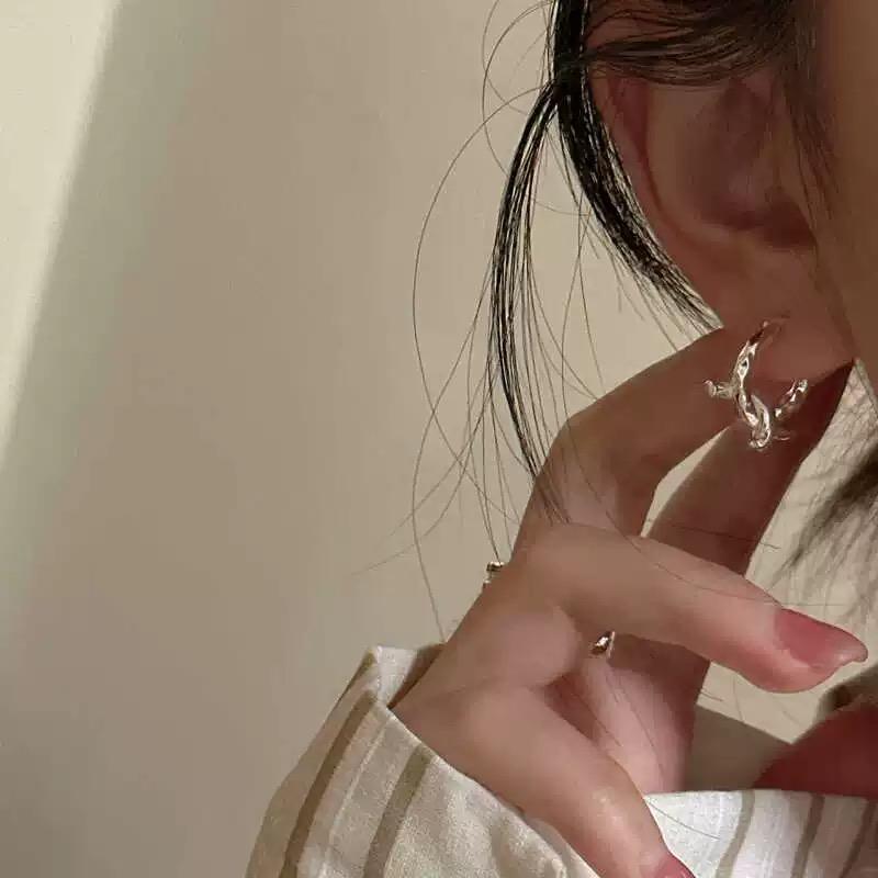 925 Sterling Silver Vintage Earrings For Women Trendy Simple Knot Tassel Earring Jewelry Prevent Allergy Party Accessories Gift