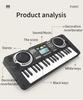 Multifunctional 37-Key Children's Electronic Keyboard: Beginner Music Educational Toy Piano