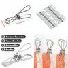 Durable And Rustproof 20x Stainless Steel Clothes Pegs For Strong Laundry Grip And Compact Storage