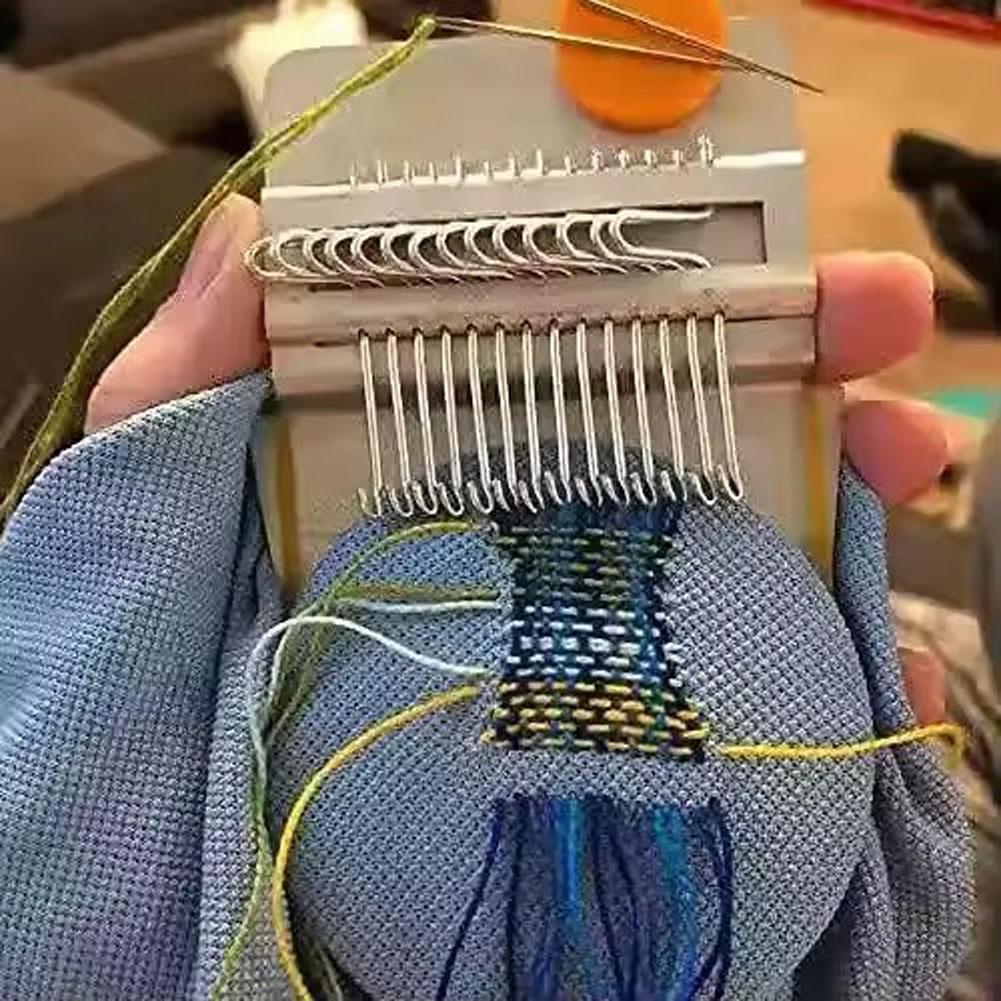 Mini Darning Knitting Machine Small Loom Machine Tools Easy To Carry Household Knitting Machine For Mending Socks & Clothes