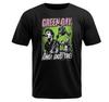 Green Day schwarzes T-Shirt leichtes Polyester - Punk Rock Punk Pop Festival Tee Geschenk