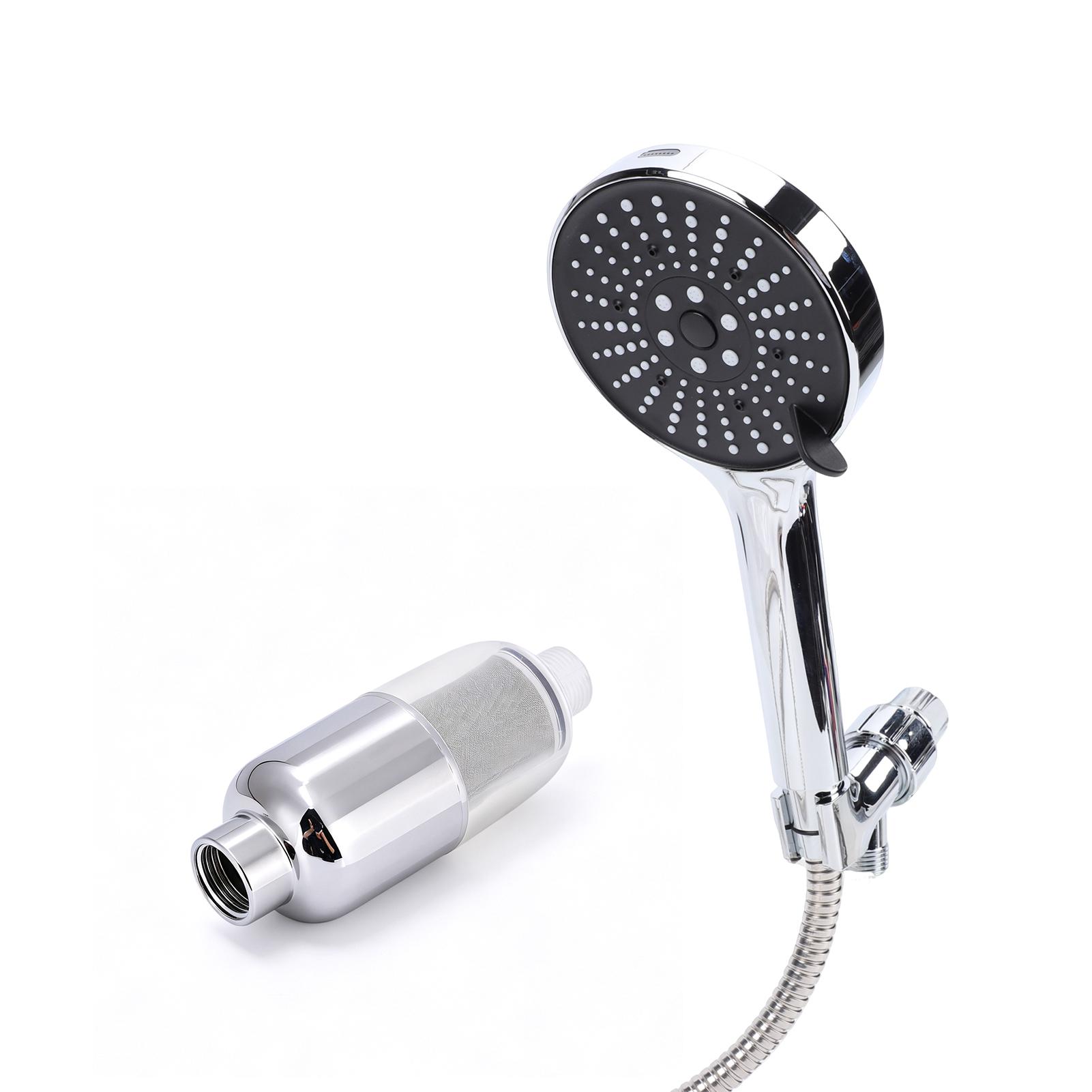 High Pressure Shower Filter with Stainless Steel Mesh 99percent Removal of Water Contaminants Fluoride Heavy Metals