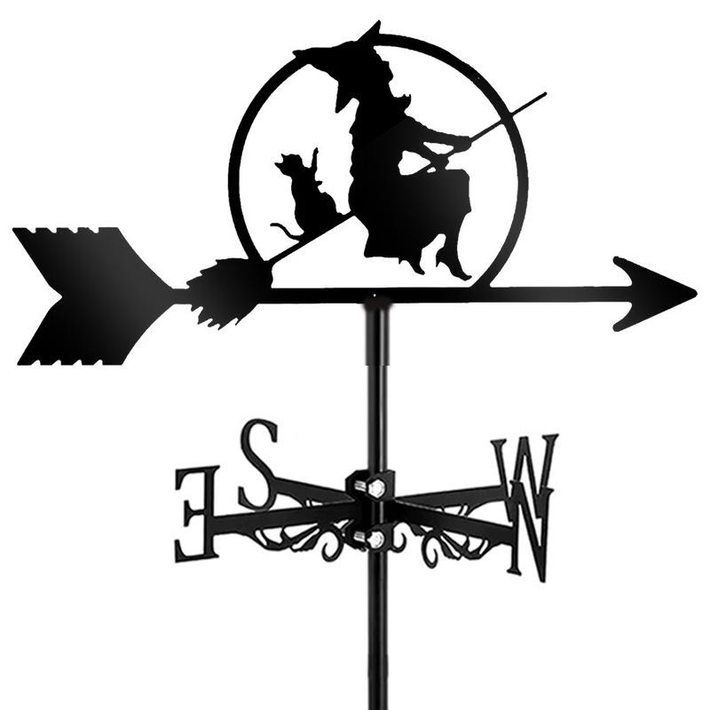 Outdoor Garden Iron Art Weather Vane Ornament - Cross-Country Craft