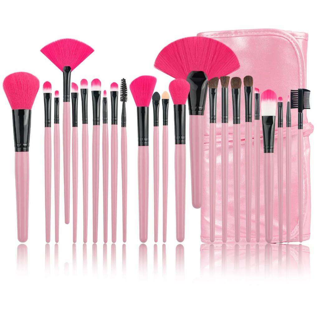 24 New Makeup Brushes Set Soft Hair Loose Powder Highlighter Blush Brushes Eyeshadow Brushes Complete Set of Beauty Tools